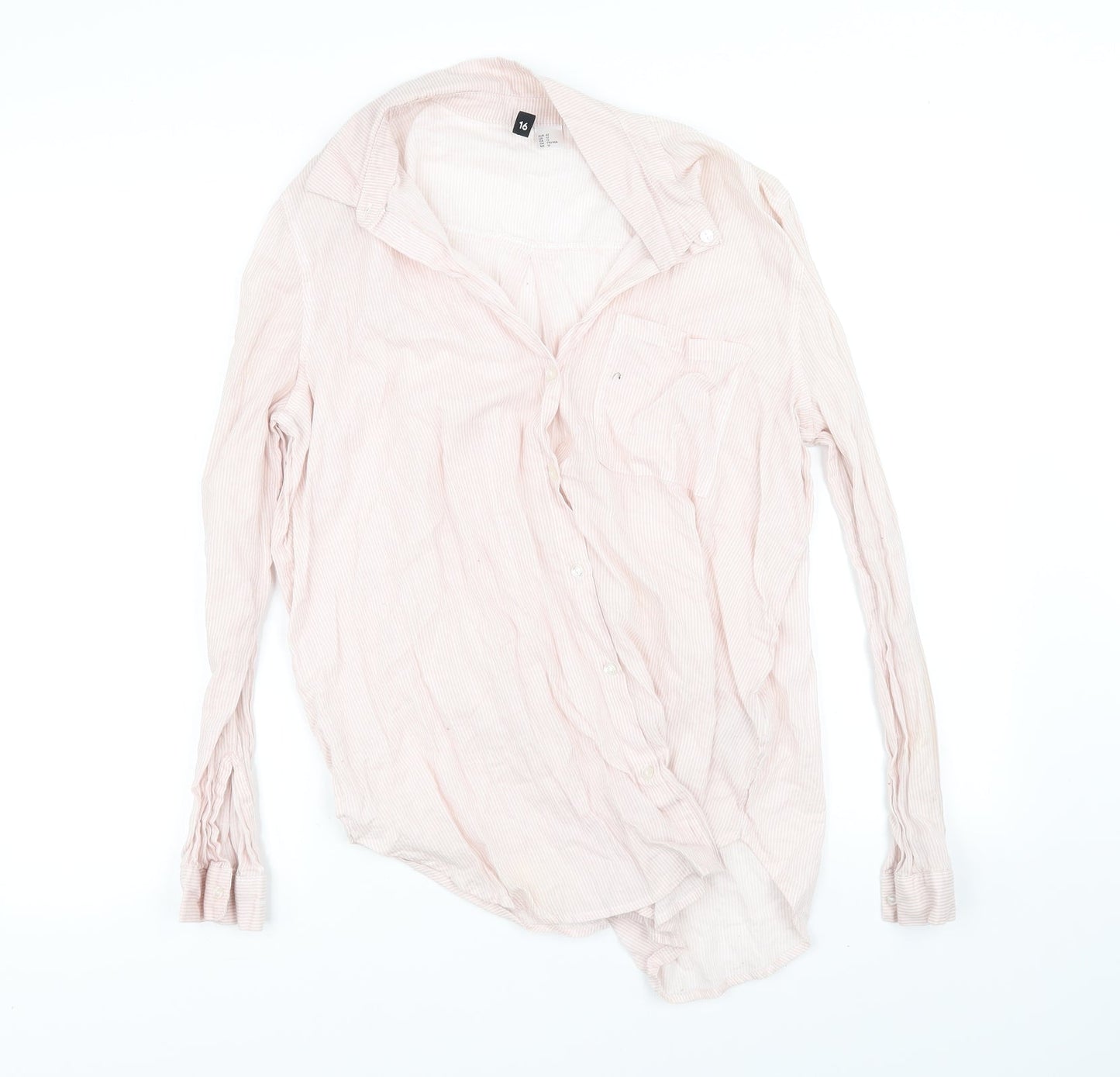 H&M Mens Pink    Button-Up Size 34
