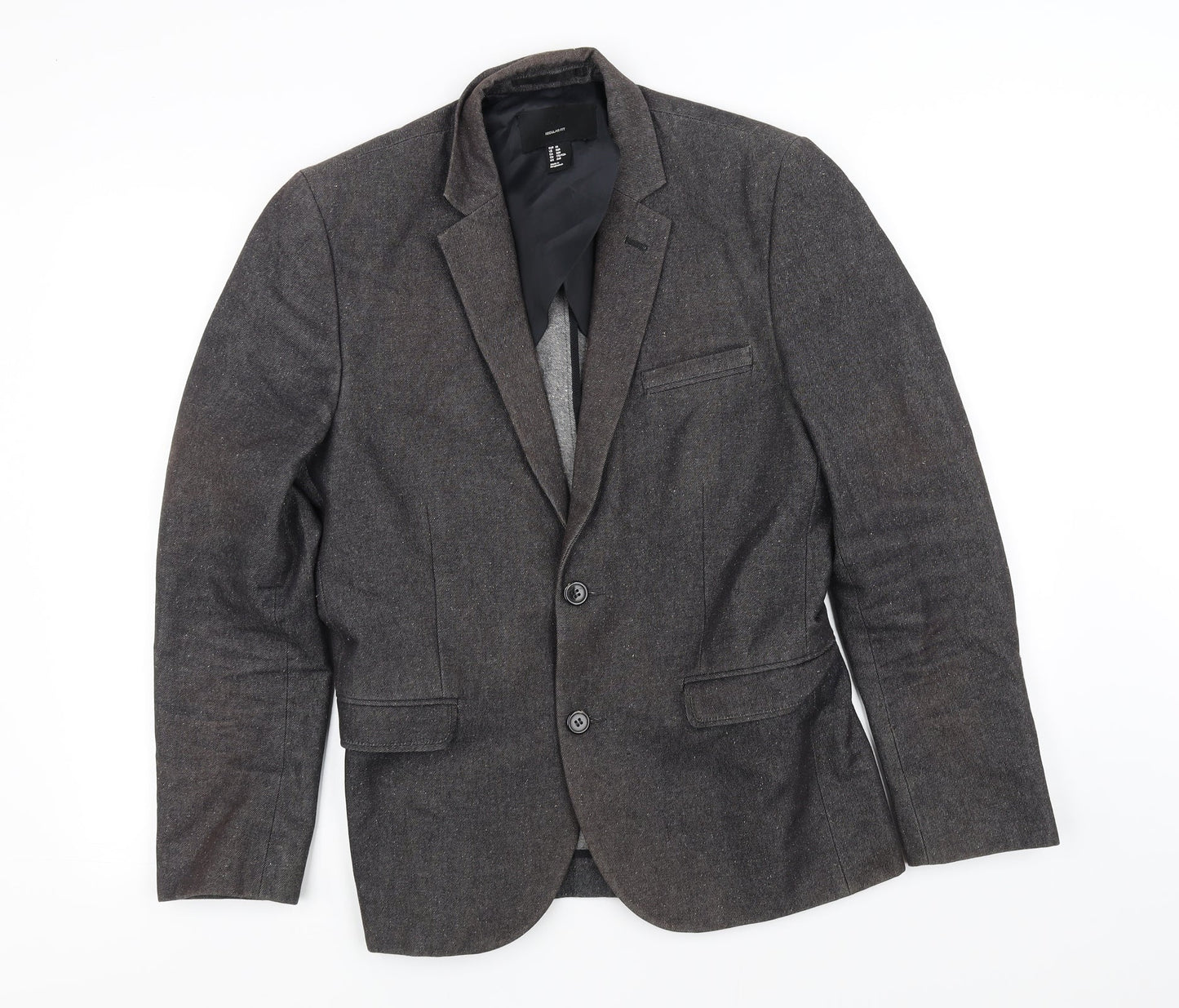 H&M Mens Grey   Jacket Suit Jacket Size 36