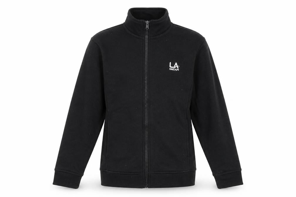 LA Gear Girls Black   Full Zip Jumper Size 13 Years