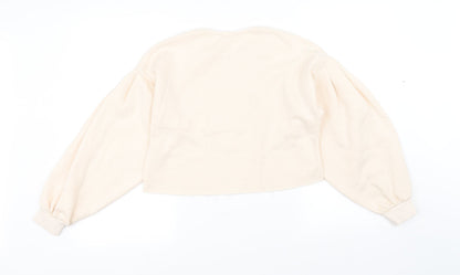 Back view of Candy Couture girls’ pink jumper, size 11, years