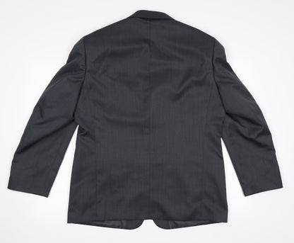 Back view of Zantos men’s grey jacket blazer, size 42