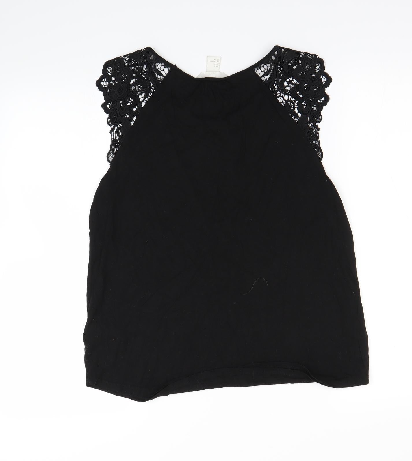 H&M Womens Black   Basic Tank Size S