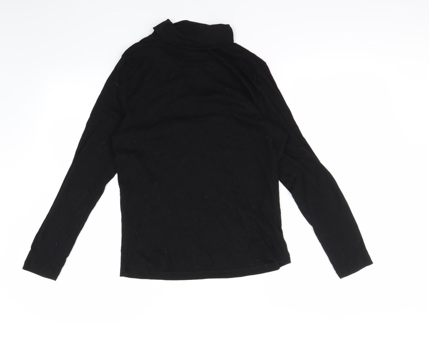 M&Co Womens Black   Pullover Sweatshirt Size 14