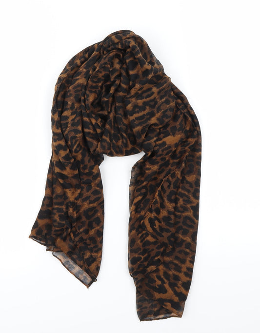 Preworn Womens Beige Animal Print   Scarf