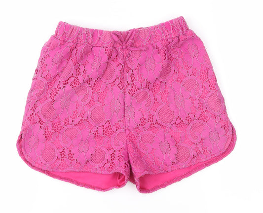 tu  Girls Pink   Hot Pants Shorts Size 9 Years