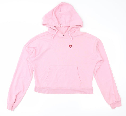 Topshop Womens Pink   Pullover Hoodie Size 6