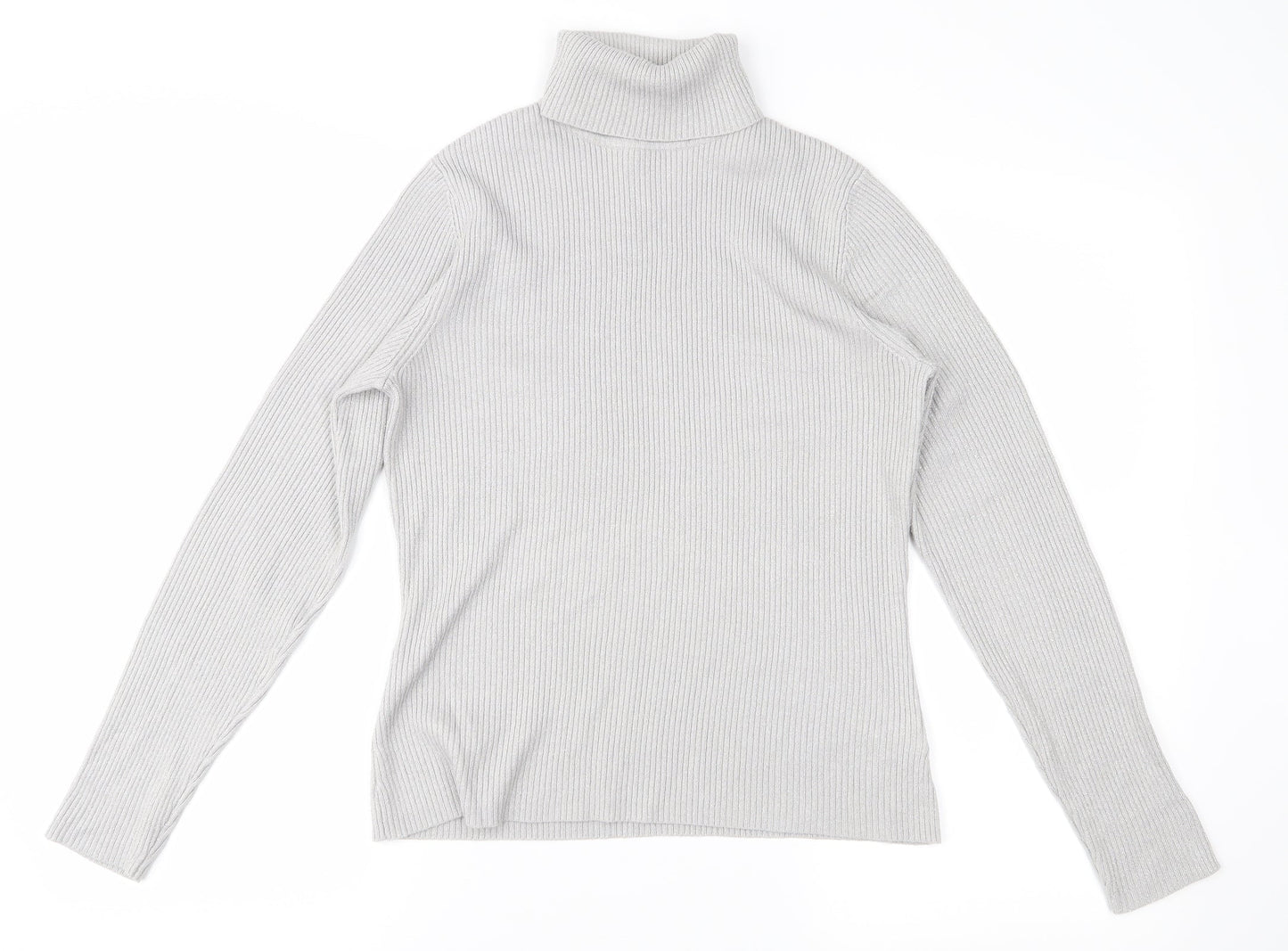 Worthington Womens Grey   Pullover Jumper Size M  - shimmer
