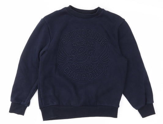 NEXT Boys Blue   Pullover Jumper Size 9 Years