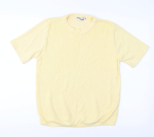 Hand to Hand  Womens Yellow   Basic T-Shirt Size S