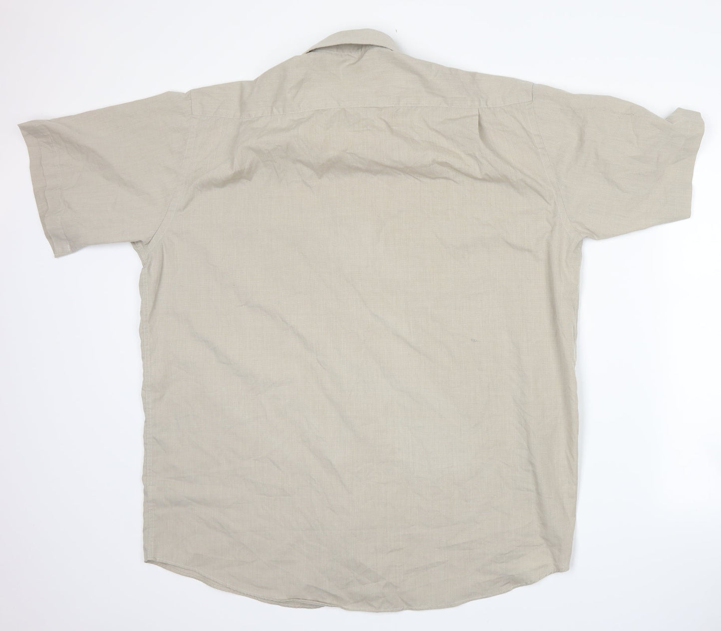 Cedar Wood State Mens Beige    Button-Up Size 17.5