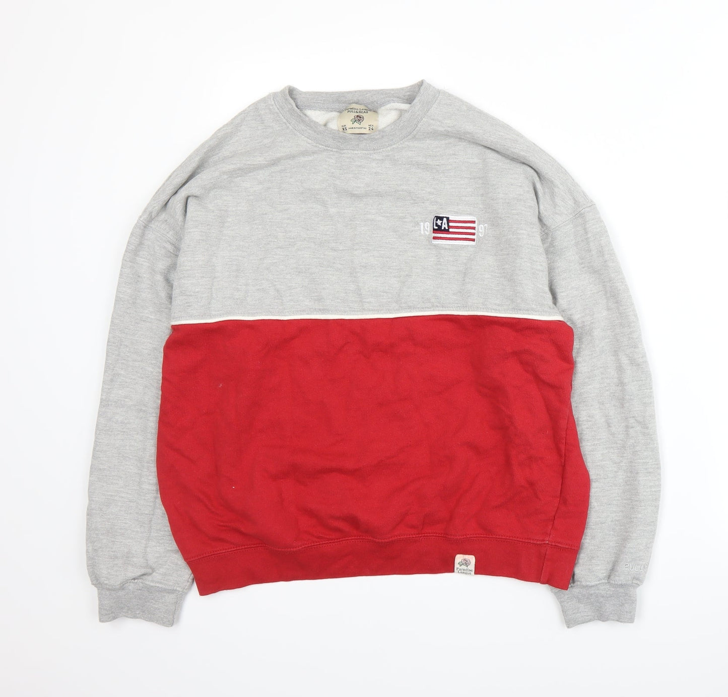 Pull&Bear Womens Red   Pullover Sweatshirt Size XS