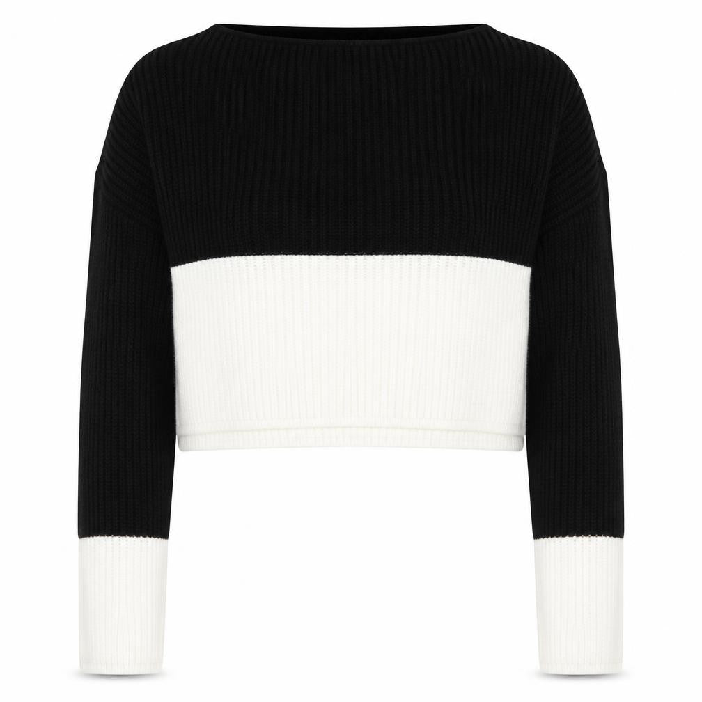 PRETTYLITTLETHING Womens Black  Knit Pullover Jumper Size S