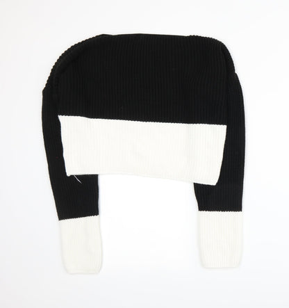 Back view of PRETTYLITTLETHING women’s black knit jumper, size S