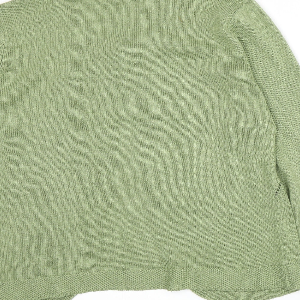Alexara Womens Green   Cardigan Jumper Size L