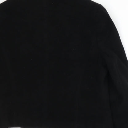 Brand and care label for EWM women’s black jacket suit jacket, size UK 16