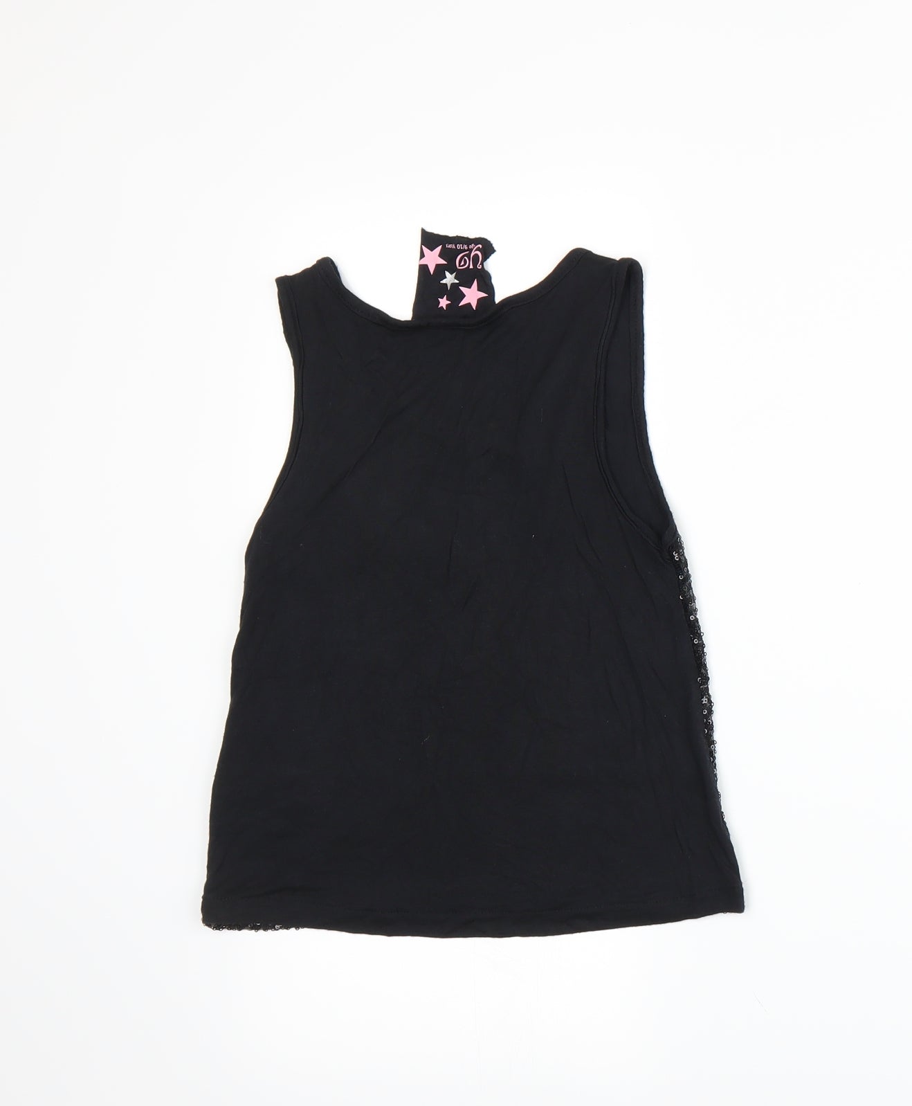 Young Dimension Girls Black   Basic Tank Size 6-7 Years
