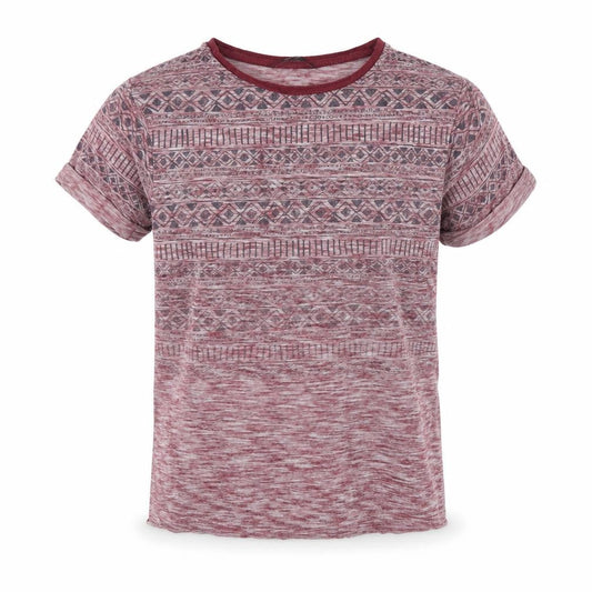 Front view of George girls’ red basic t-shirt, size 10-11, years