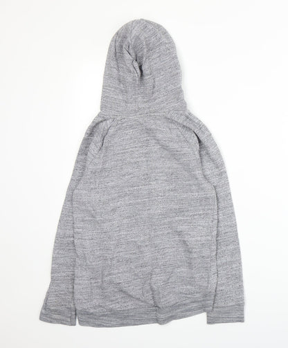 Back view of Pineapple girls’ grey pullover hoodie, size 11-12, years