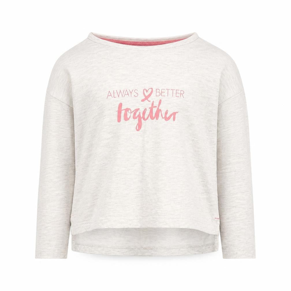 Lily & Dan Girls Grey  Jersey Pullover Sweatshirt Size 8-9 Years