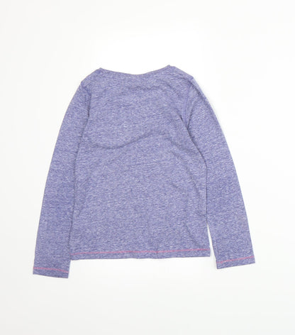 Back view of Next girls’ blue basic t-shirt, size 6, years