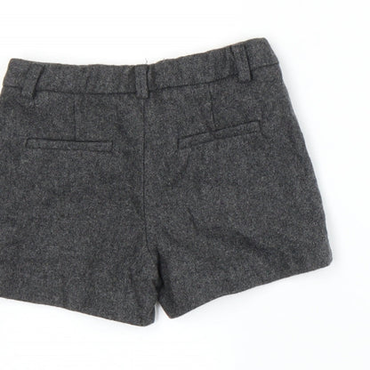 Brand and care label for Zara girls’ grey hot pants shorts, size 5, years