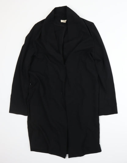 Additional front view of H&M women’s black jacket, size UK 10