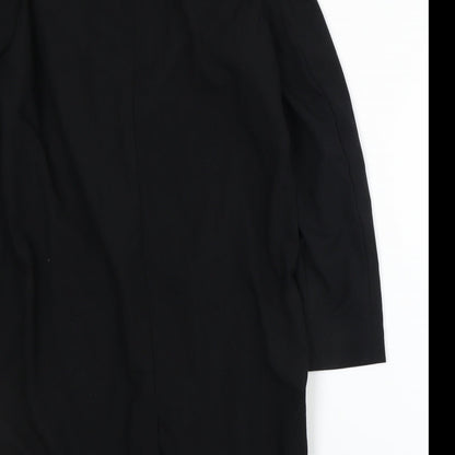 Brand and care label for H&M women’s black jacket, size UK 10