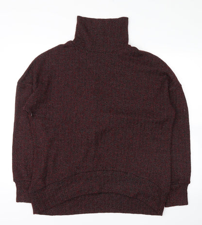 Additional front view of Topshop women’s red jumper, size UK 14
