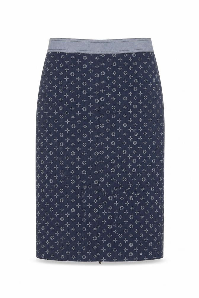 Vintage Womens Blue   Straight & Pencil Skirt Size 10