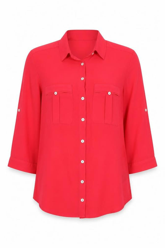 H&M Womens Pink   Basic Button-Up Size 12