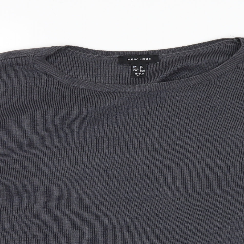 New Look Womens Grey   Pullover Jumper Size 12