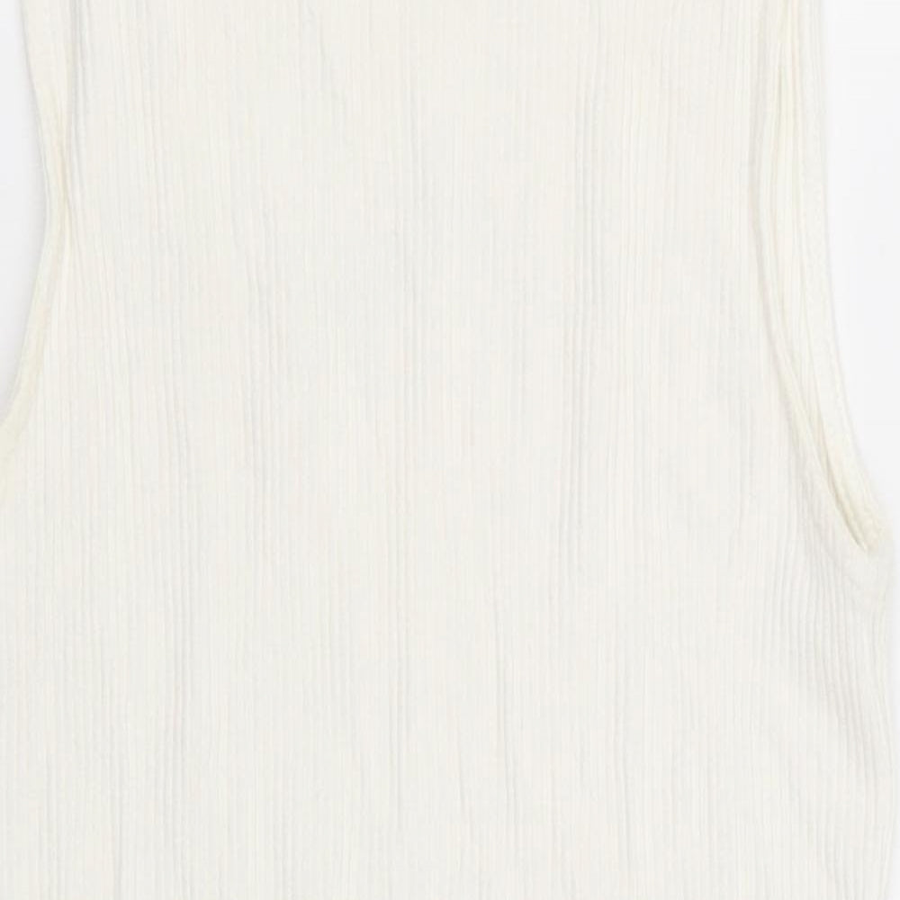 F&F Womens White   Basic T-Shirt Size 6