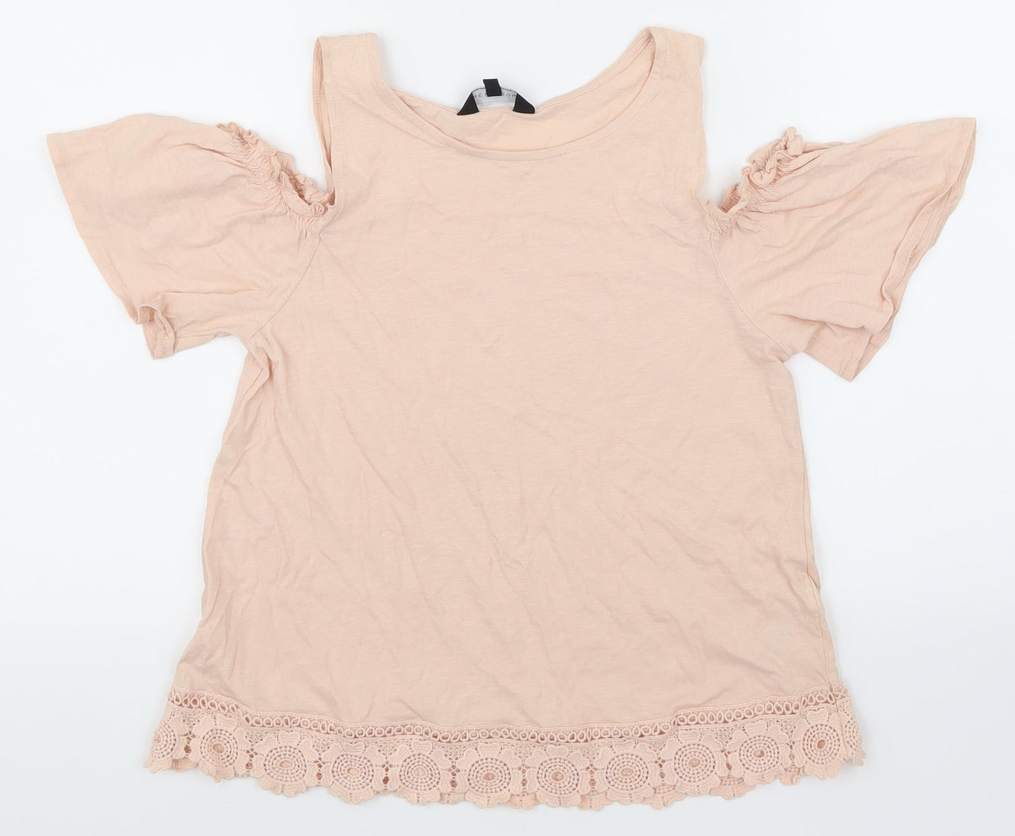 NewLook Womens Ivory Floral  Basic T-Shirt Size 12