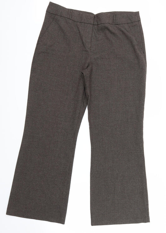 Moda Womens Brown   Trousers  Size 16