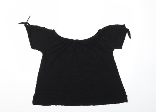 New Look Womens Black   Basic Blouse Size 8
