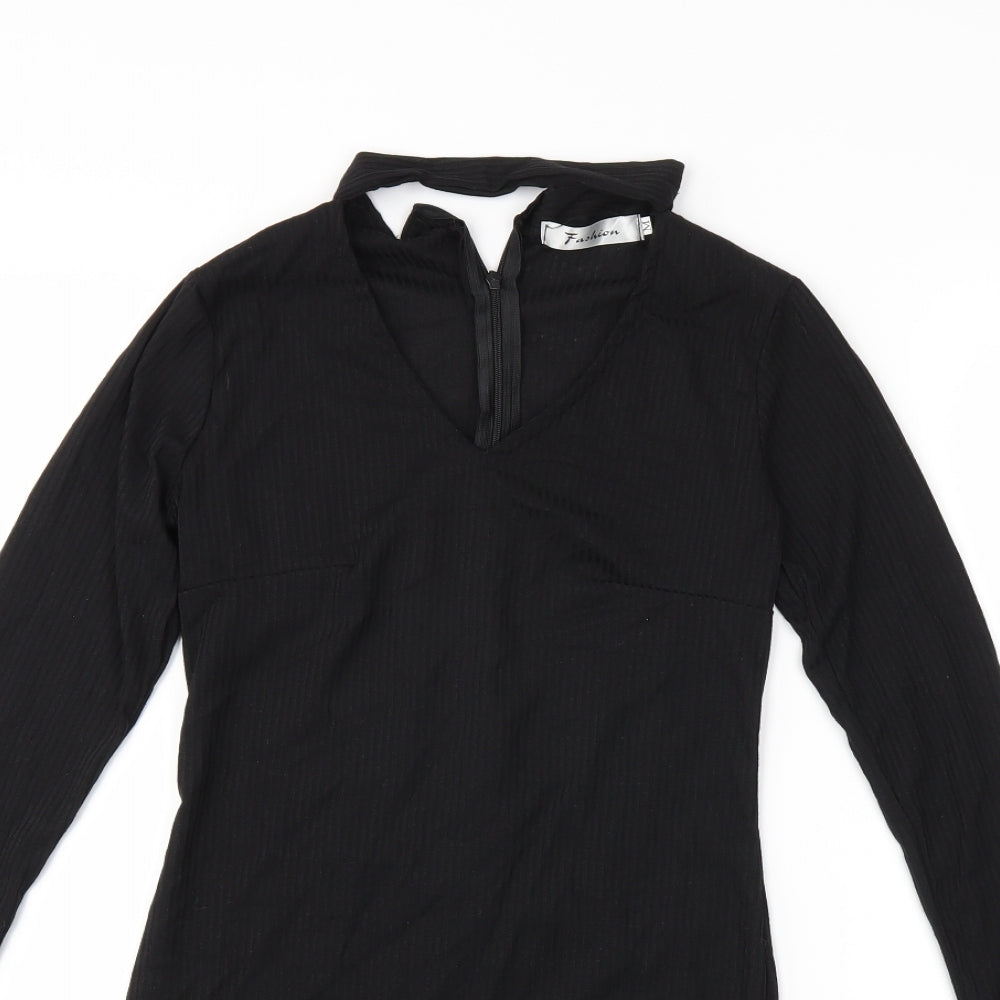 Fashion Womens Black   Bodycon  Size M