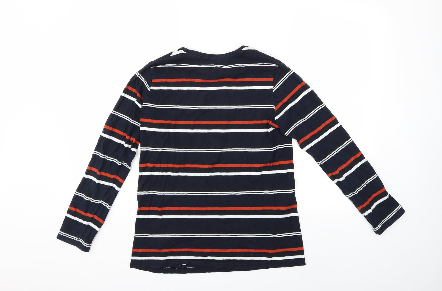 Primark Boys Brown Striped  Basic T-Shirt Size 12 Years