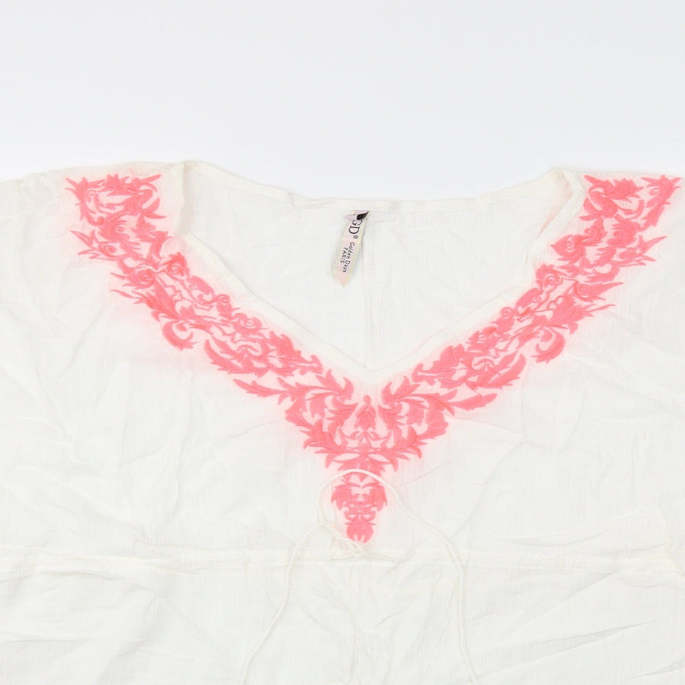 Golden Days Womens White   Kaftan  Size S