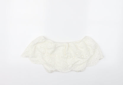 Additional front view of PARIS ET MOI women’s white basic blouse, size S