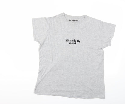 Additional front view of BRAVAD women’s grey basic t-shirt, size XL
