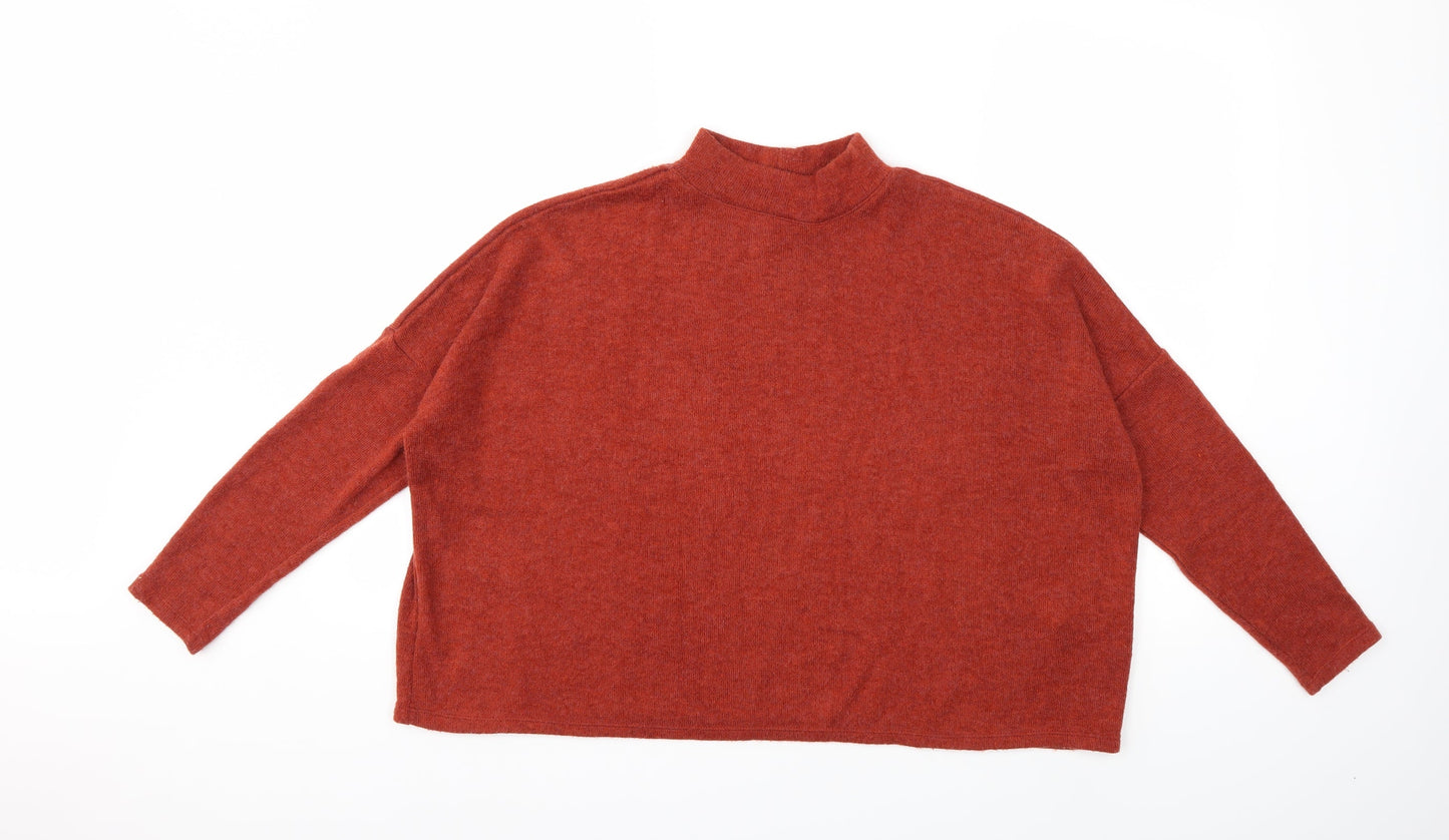 H&M Womens Brown  Knit Pullover Jumper Size S