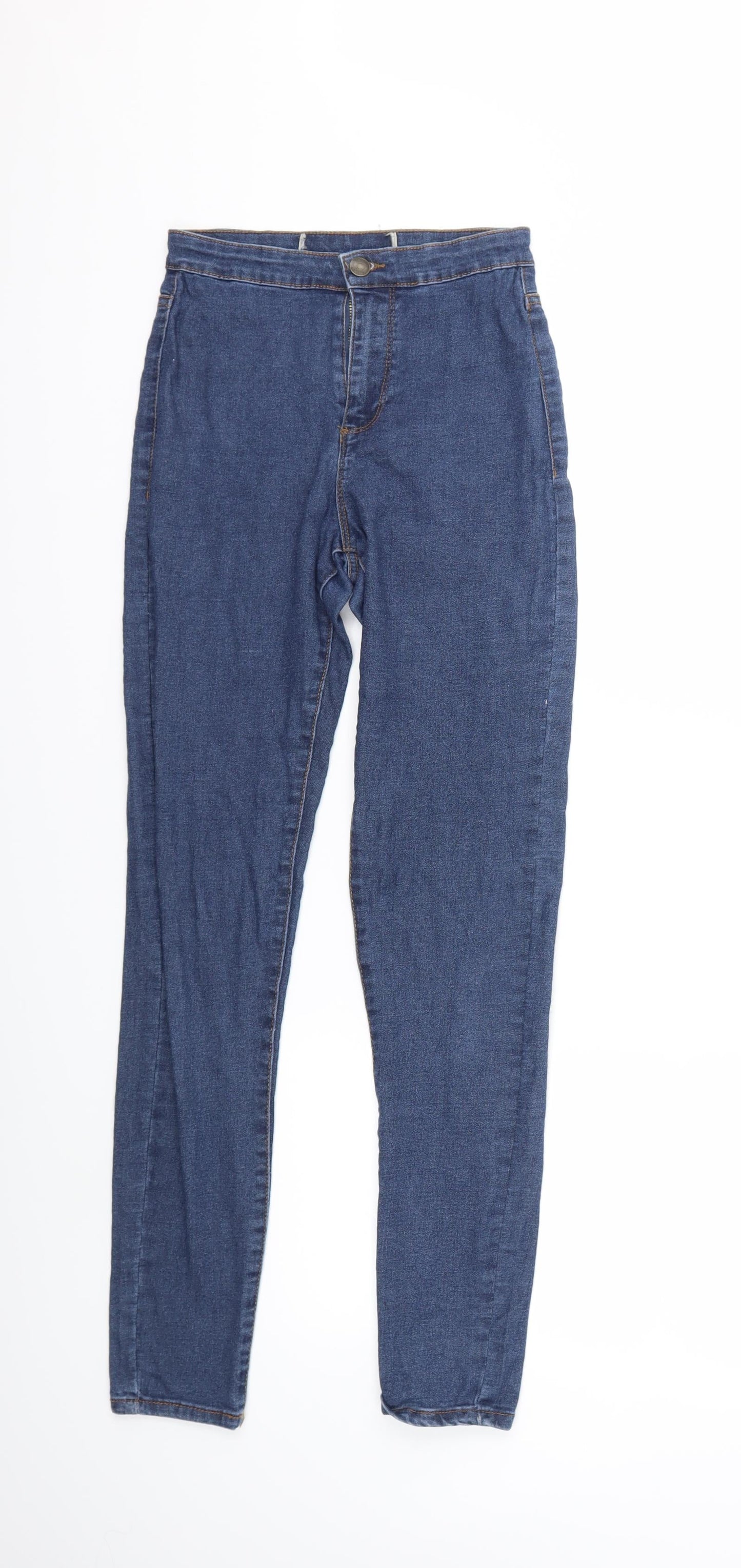 Preworn Womens Blue  Denim Skinny Jeans Size 24 in L28 in