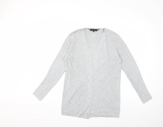 Principles Womens Grey  Knit Cardigan Jumper Size 12
