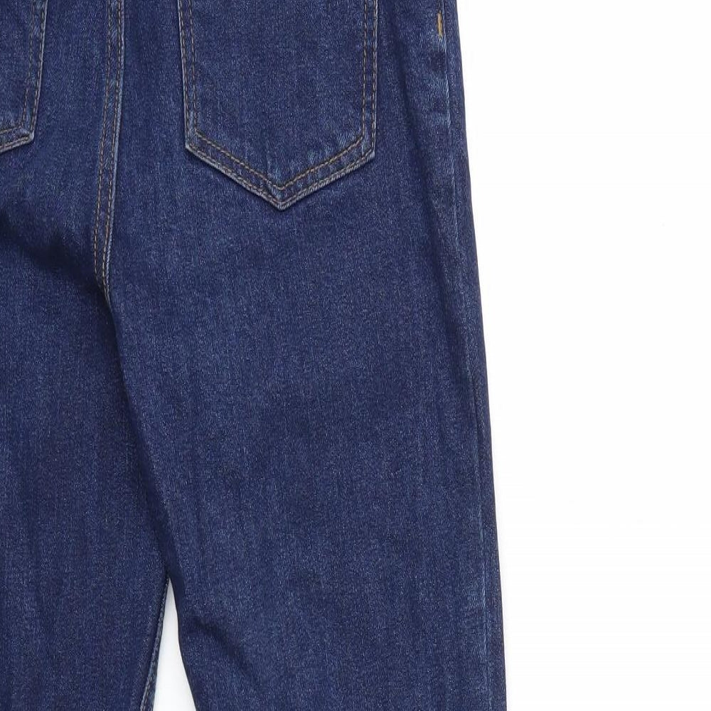 Denim & Co. Womens Blue  Denim Straight Jeans Size 6 L26 in