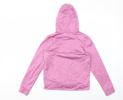 Back view of soulux girls’ purple pullover hoodie, size 12, years
