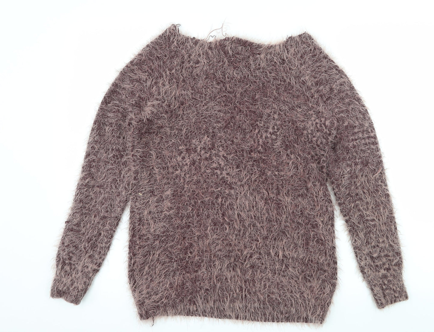 Select Womens Purple  Knit Pullover Jumper Size 12