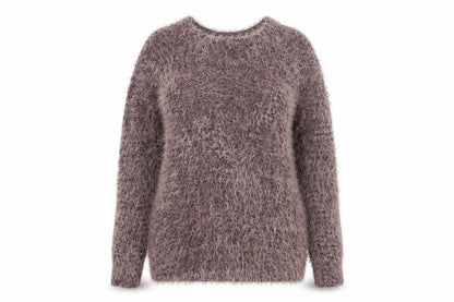 Front view of Select women’s purple knit jumper, size UK 12