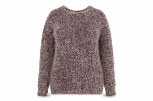Front view of Select women’s purple knit jumper, size UK 12