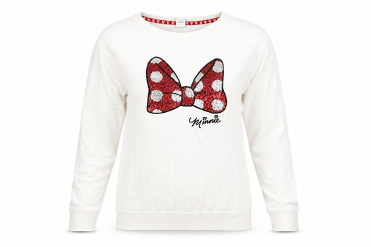 Disney Womens White   Pullover Sweatshirt Size 10
