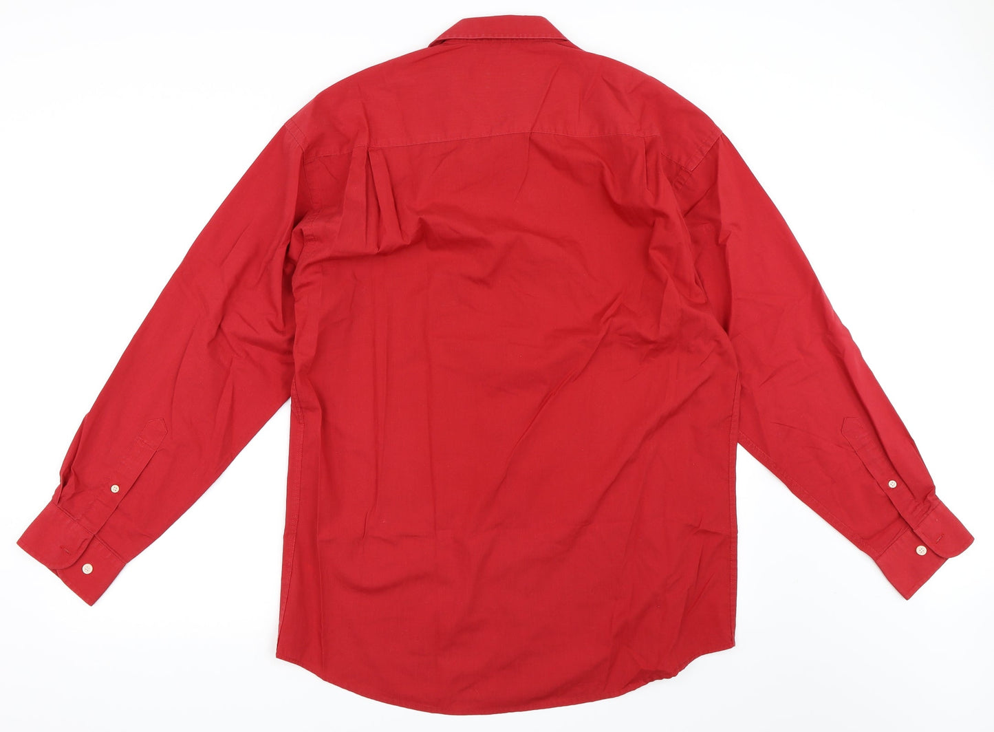 Canada Mens Red    Button-Up Size M
